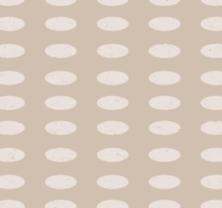 Papel tapiz pasillo patrón geométrico de círculos blancos - TenVinilo