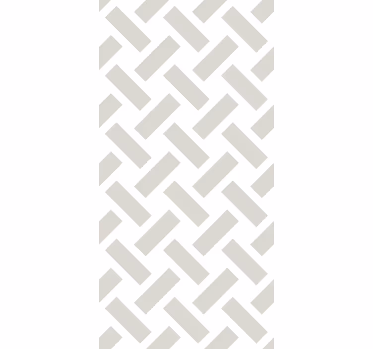 Papel tapiz comedor patrón geométrico blanco cuadrado - TenVinilo