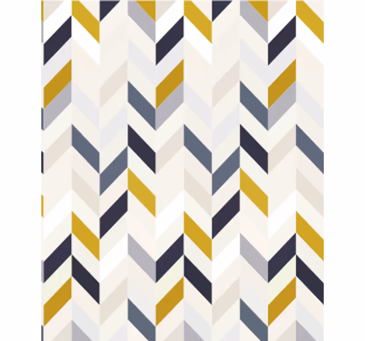 Papel tapiz comedor patrón chevron zigzag - TenVinilo