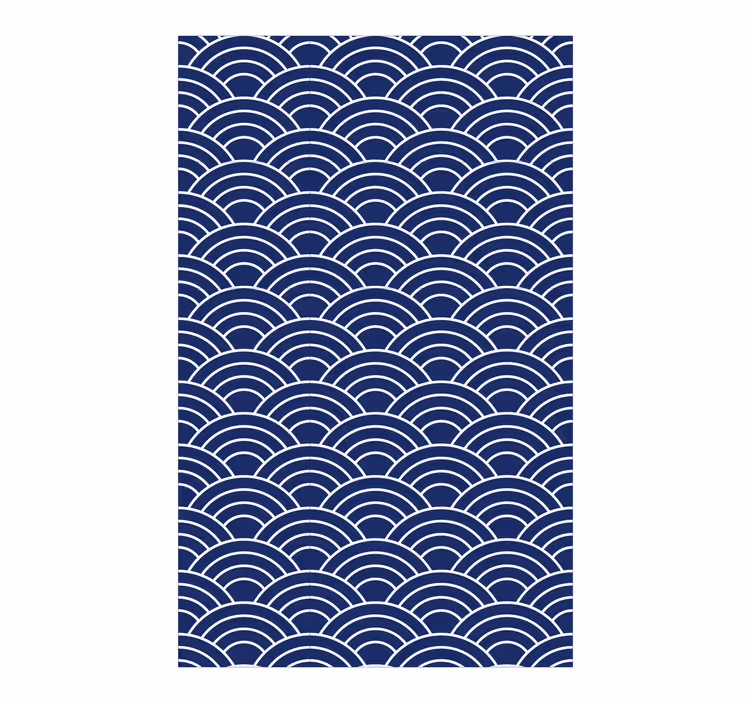 Papel tapiz geométrico patrón de líneas onduladas - TenVinilo