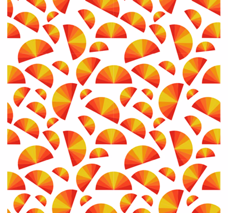 Papel tapiz geométrico de motivos circulares - TenVinilo