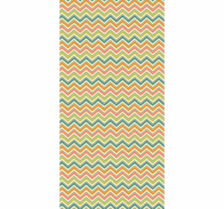 Papel tapiz geométrico motivo zigzag chevron - TenVinilo