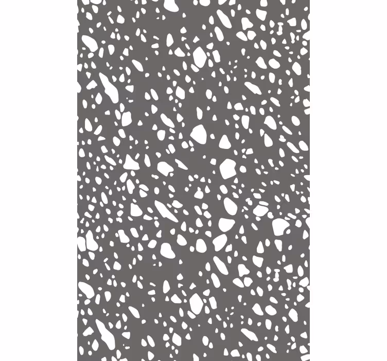 Papel tapiz textura terrazo clásico gris y blanco - TenVinilo