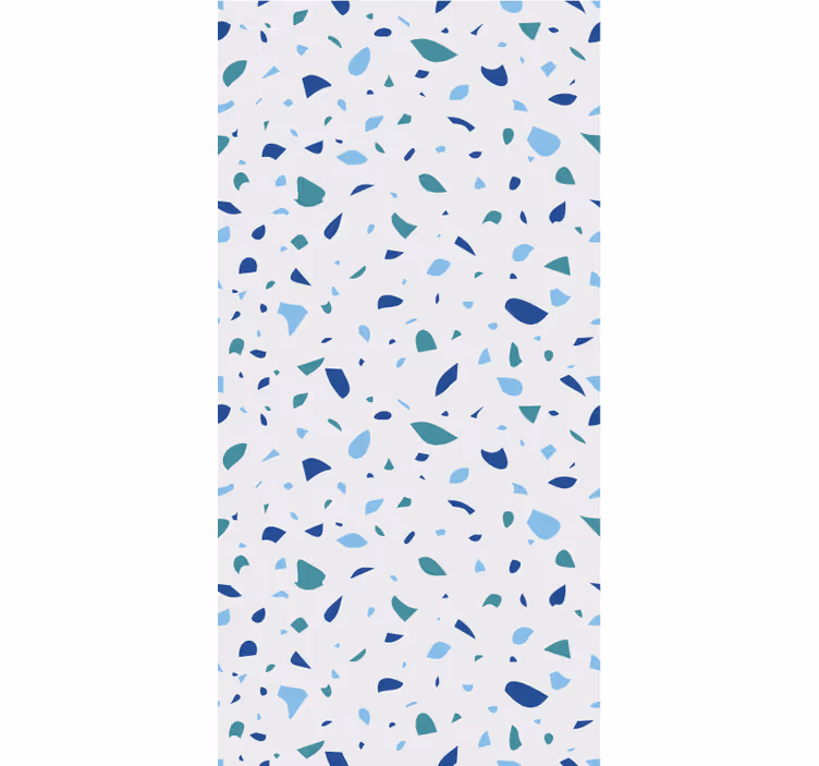 Papel tapiz textura tonos azules terrazzo - TenVinilo