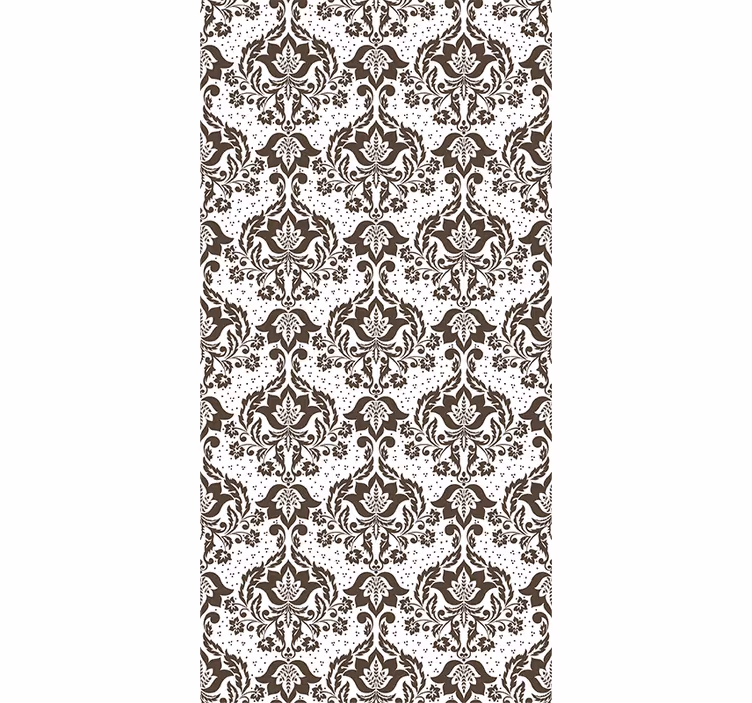 Papel tapiz vintage con diseño barroco - TenVinilo