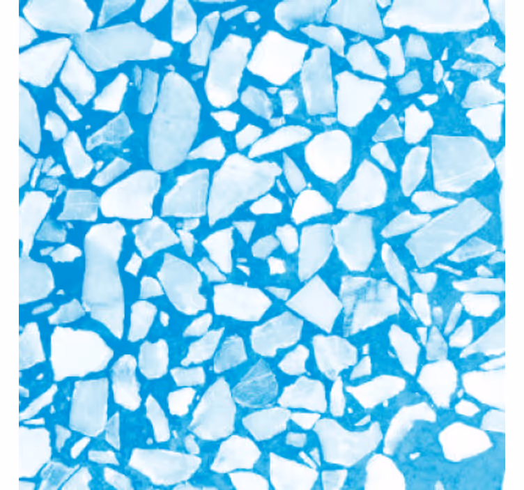 Papel tapiz piedra mosaico chill azul - TenVinilo
