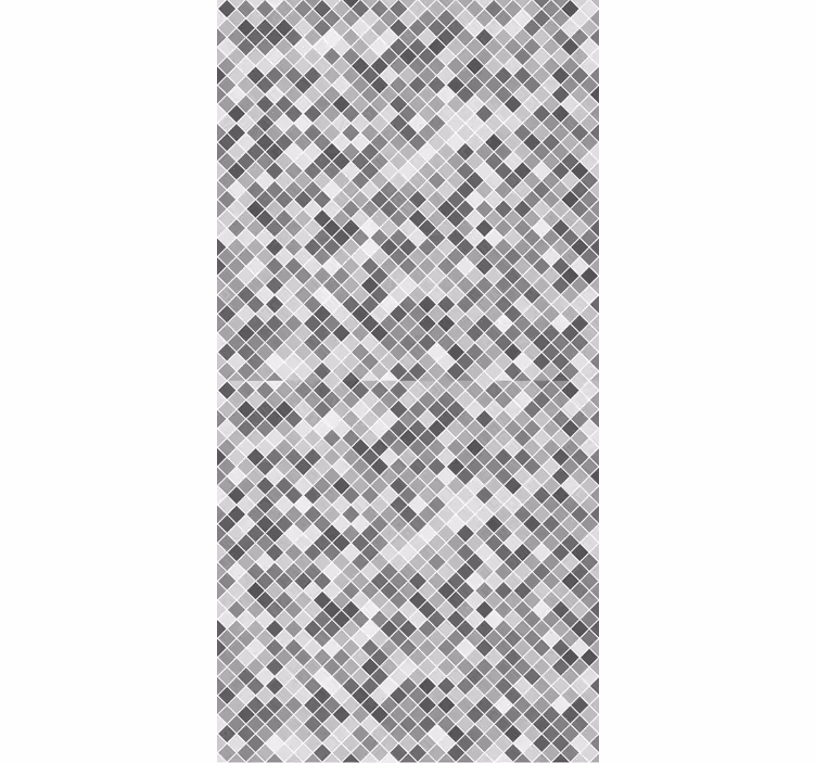 Papel tapiz azulejos patrón cuadrado gris - TenVinilo