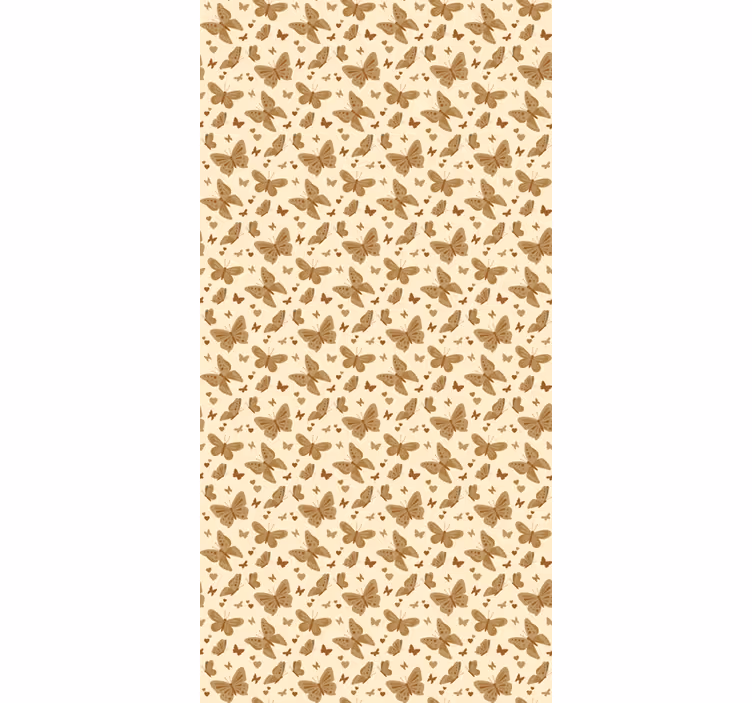 Papel tapiz infantil con diseño de mariposas - TenVinilo