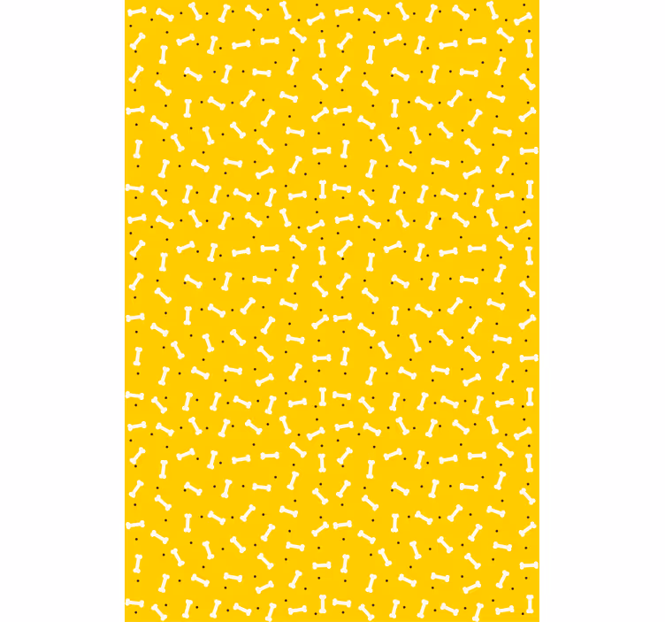 Papel tapiz infantil patrón de huesos juguetón - TenVinilo