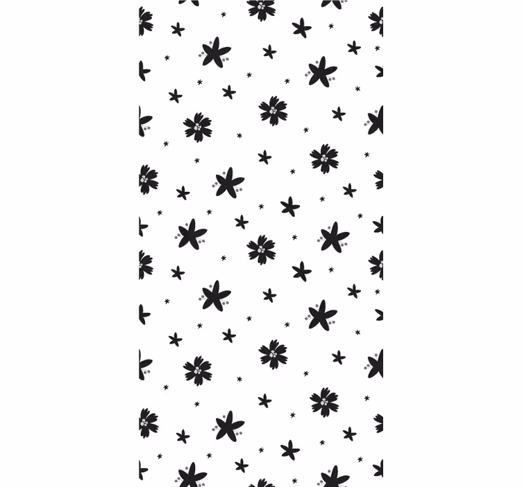 Papel tapiz pasillo diseño en blanco y negro - TenVinilo