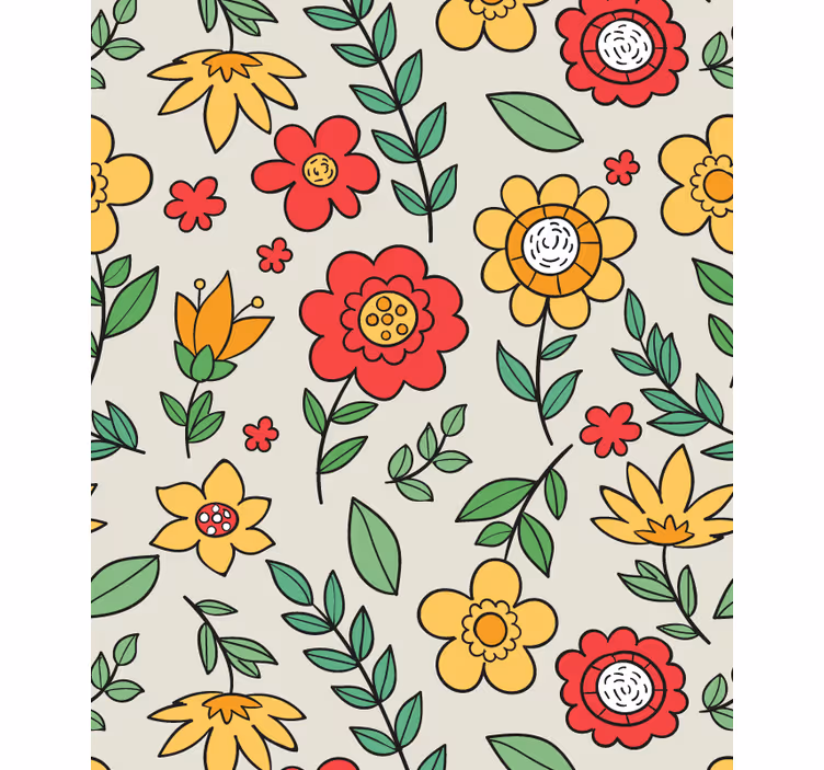 Papel tapiz pasillo diseño vibrante y colorido - TenVinilo