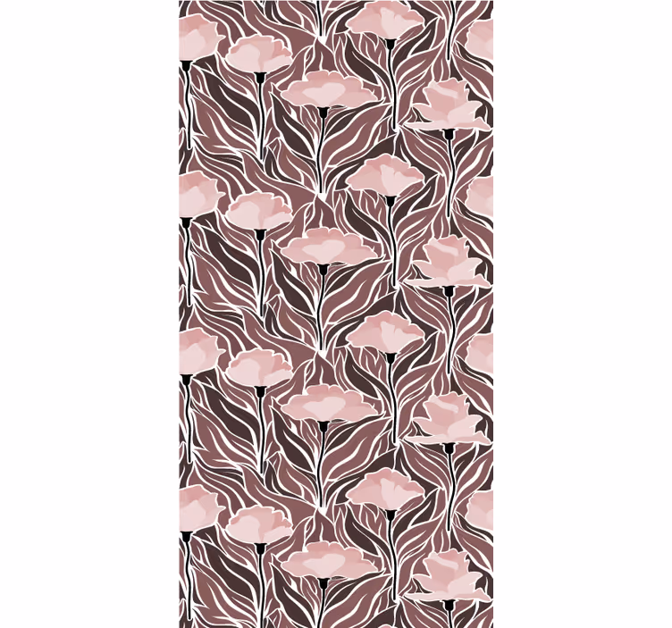 Papel tapiz pasillo patrones beige elegantes - TenVinilo
