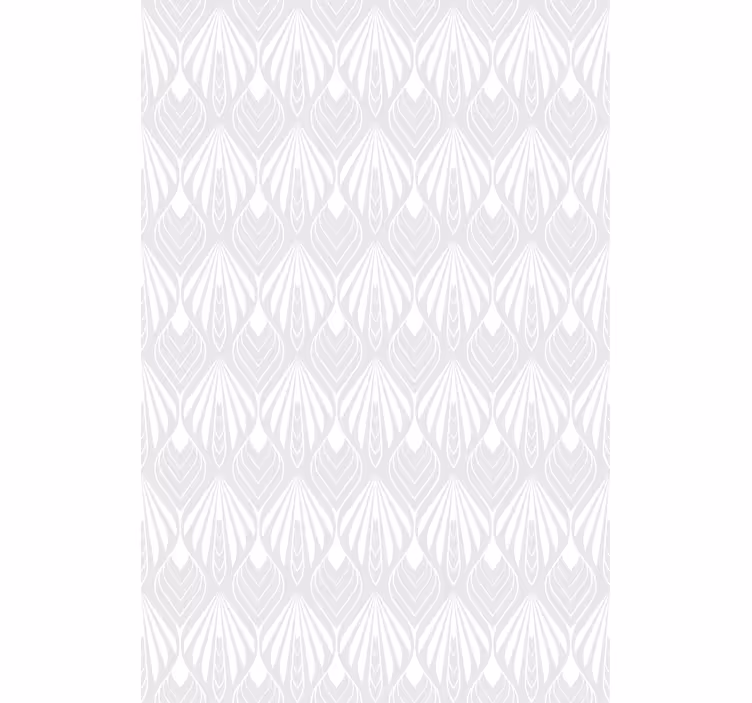 Papel tapiz nórdico hojas blancas y grises - TenVinilo