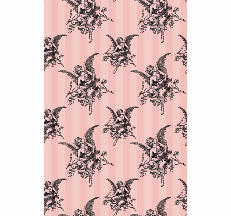 Papel tapiz clásico diseño artístico toile de jouy - TenVinilo