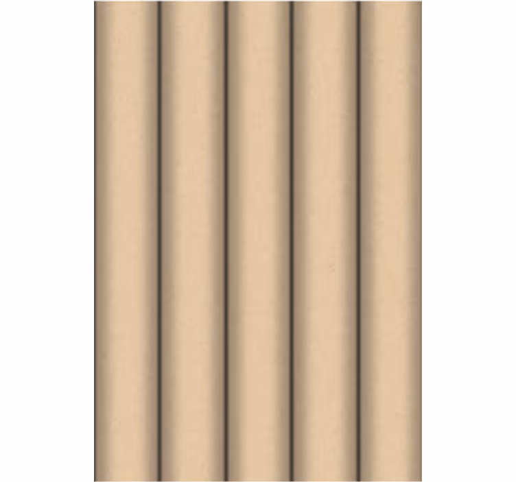 Papel tapiz para sala patrón minimalista tubos marrones - TenVinilo