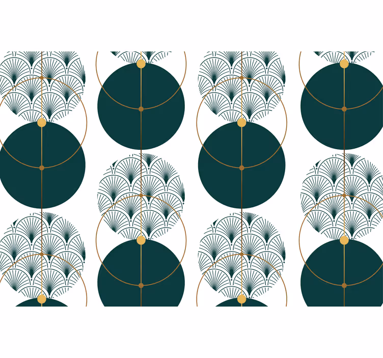 Papel tapiz geométrico arte geo estilo glamour - TenVinilo