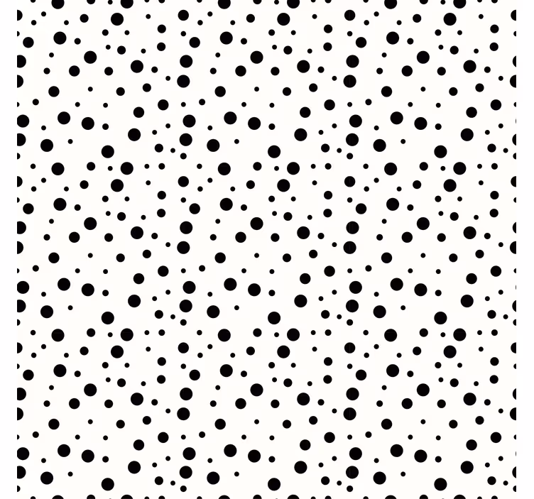 Papel tapiz geométrico patrón de puntos monocromos - TenVinilo