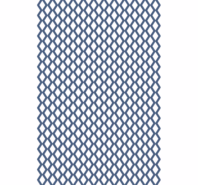 Papel tapiz moderno patrón diamante estilo hampton - TenVinilo