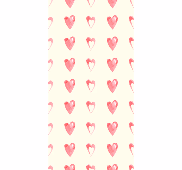 Papel tapiz moderno corazones desperdiciados - TenVinilo