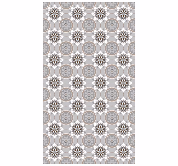 Papel tapiz cocina azulejo floral de piso - TenVinilo