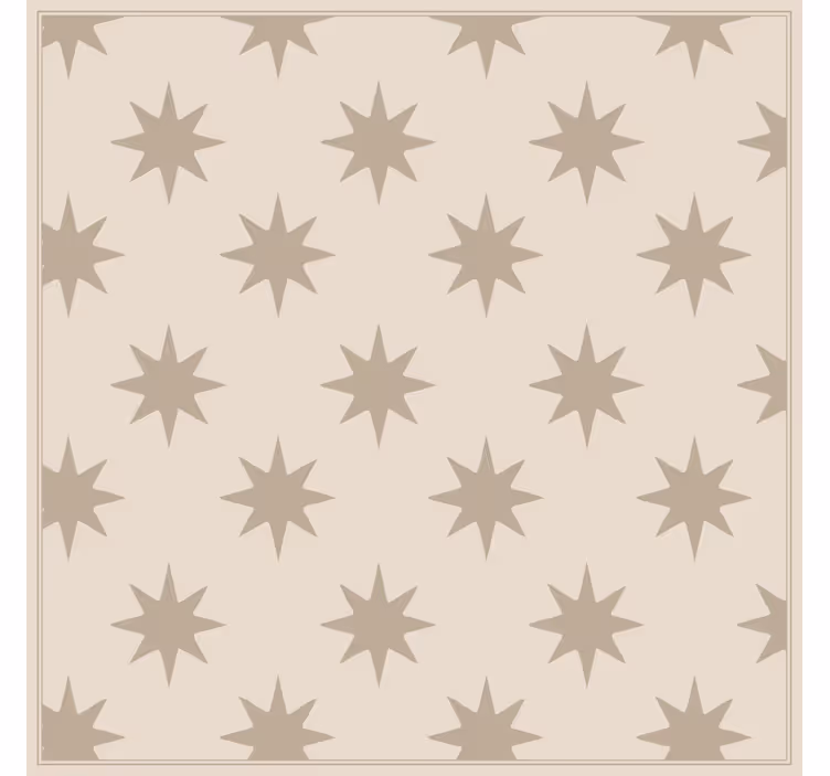 Papel tapiz cocina motivo estrellado beige - TenVinilo