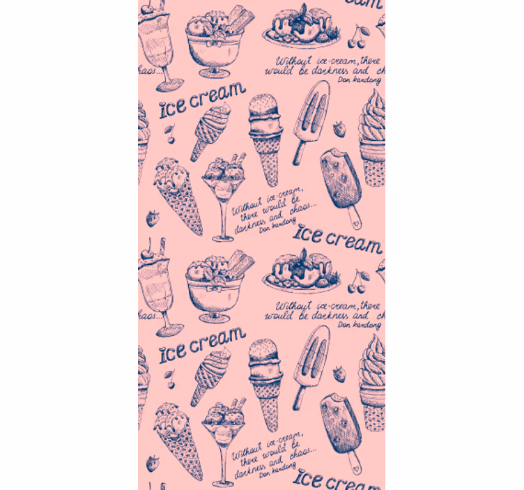 Papel tapiz cocina delicias de helado - TenVinilo