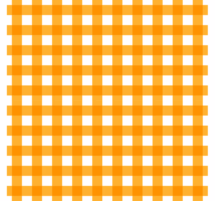 Papel tapiz cocina diseño a cuadros naranjas - TenVinilo