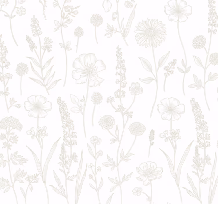 Papel tapiz para sala bocetos botánicos sendero - TenVinilo