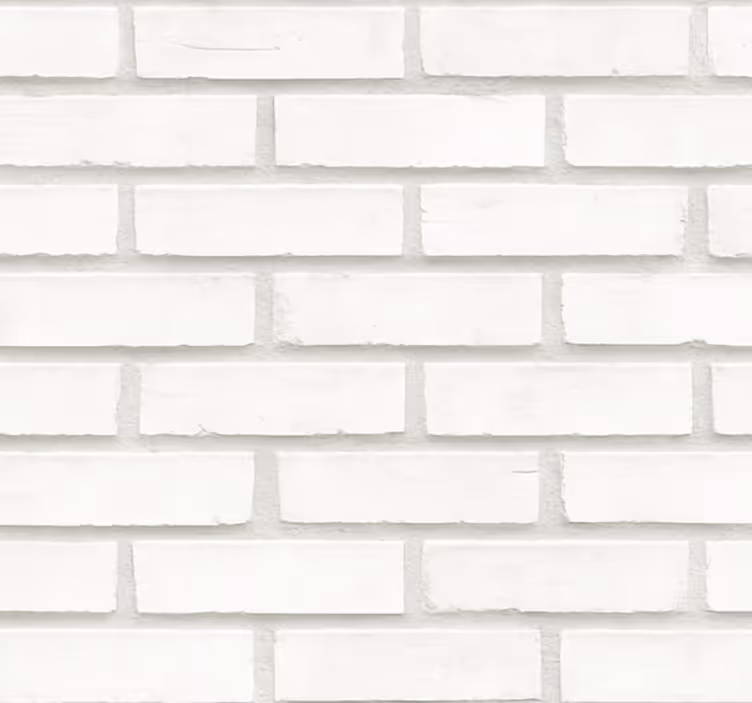 Papel tapiz para sala diseño ladrillo blanco - TenVinilo