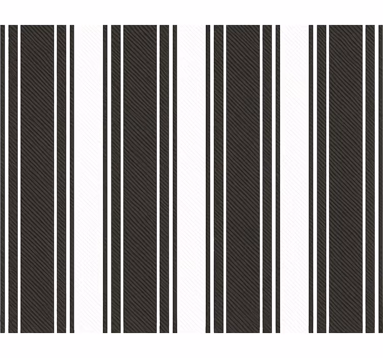 Papel tapiz para sala rayas vintage en blanco y negro - TenVinilo