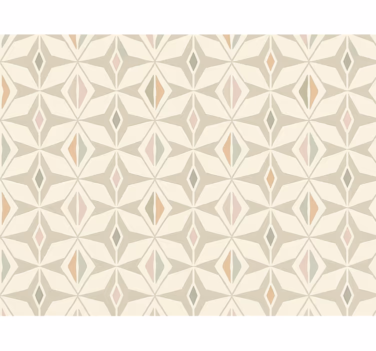 Papel tapiz para sala geometría colorida - TenVinilo