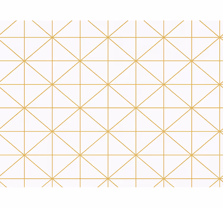 Papel tapiz recámara matrimonial geométrico dorado - TenVinilo