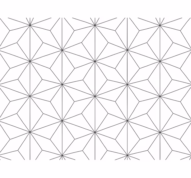 Papel tapiz para sala hexágonos abstractos - TenVinilo