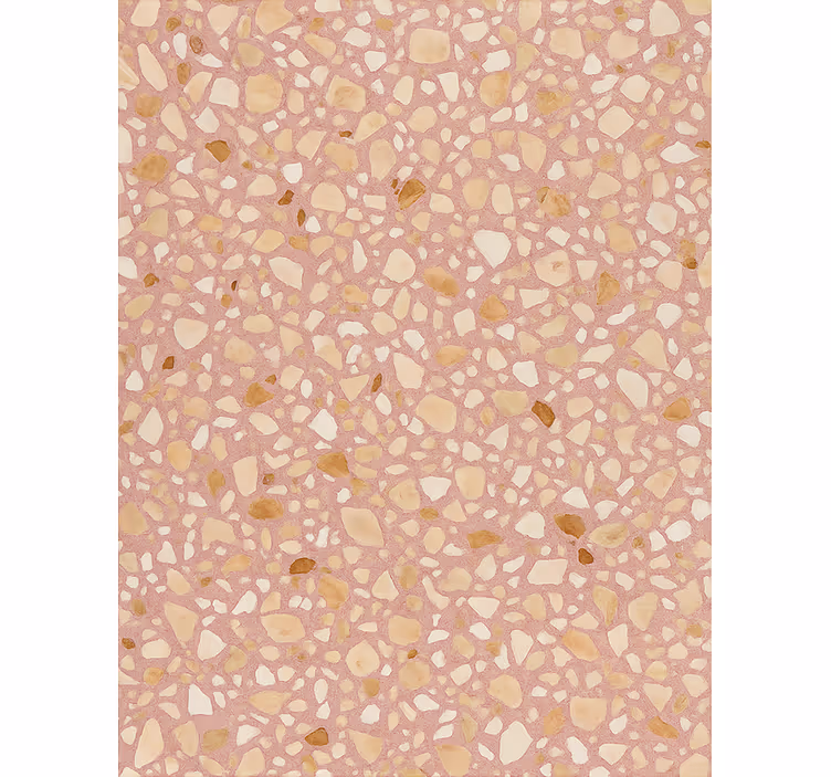 Papel tapiz piedra terrazzo rosa tierra - TenVinilo