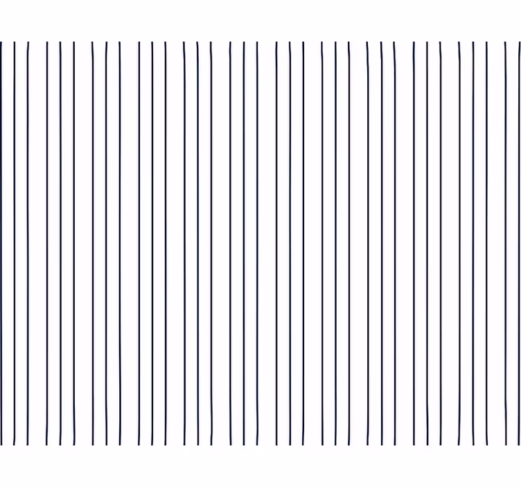 Papel tapiz para sala rayas delgadas azul y blanco - TenVinilo