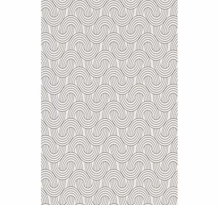 Papel tapiz flores patrón ilusión art deco - TenVinilo