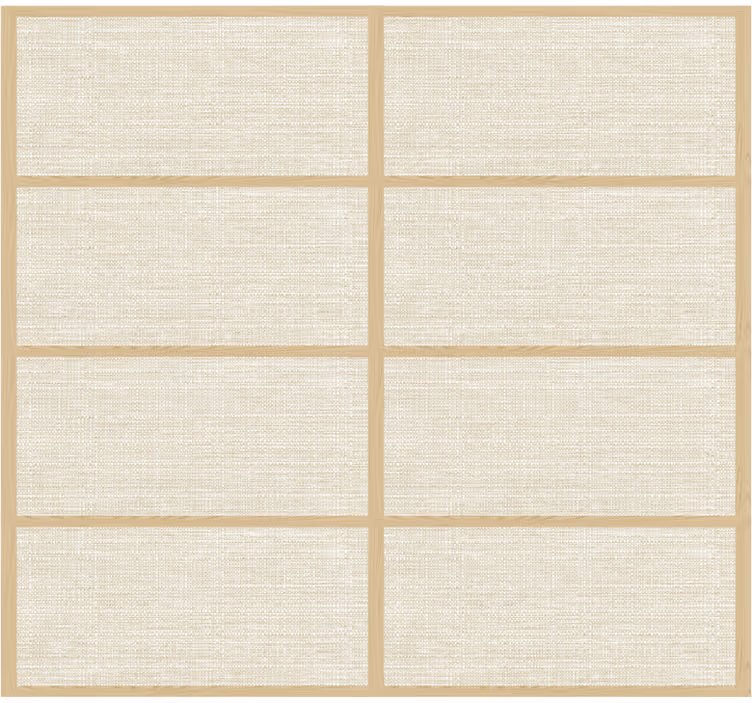 Papel tapiz recámara matrimonial estructura de panel japonés - TenVinilo