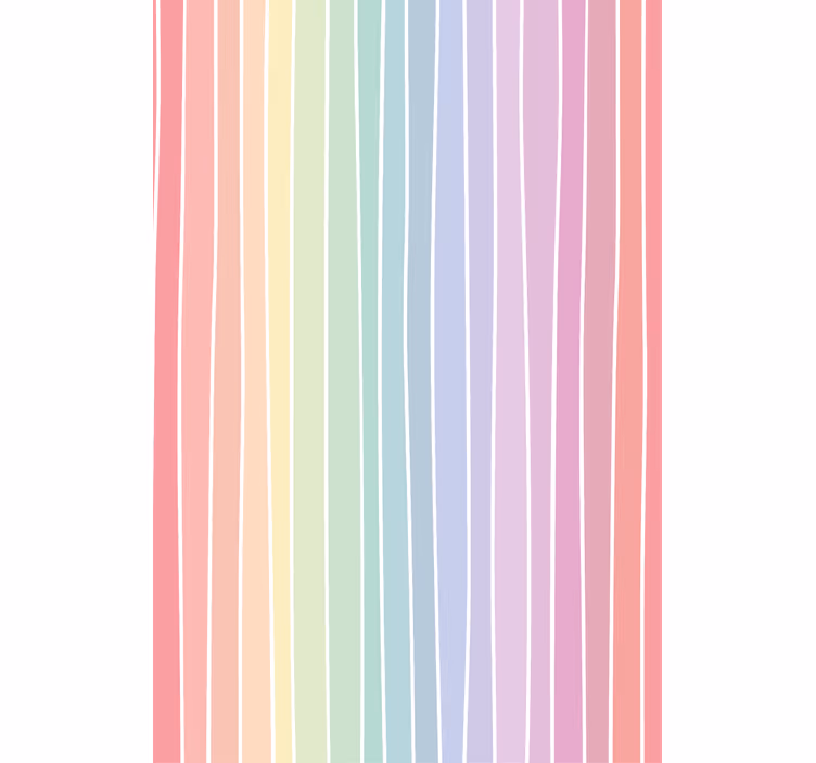 Papel tapiz recámara matrimonial rayas suaves pastel - TenVinilo