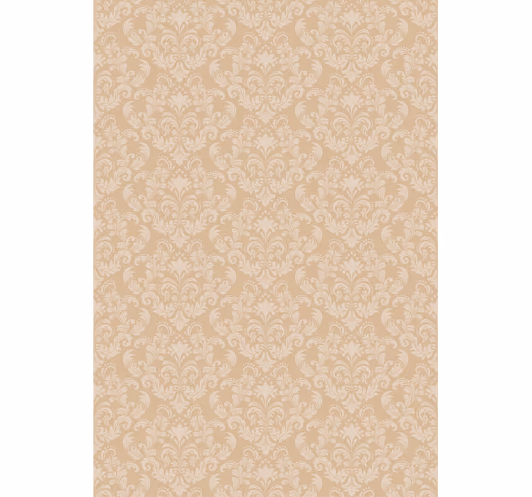 Papel tapiz recámara matrimonial damasco beige - TenVinilo