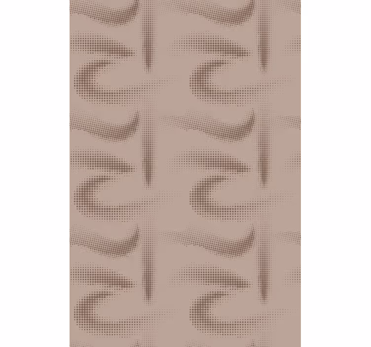 Papel tapiz recámara matrimonial diseño curvado marrón - TenVinilo