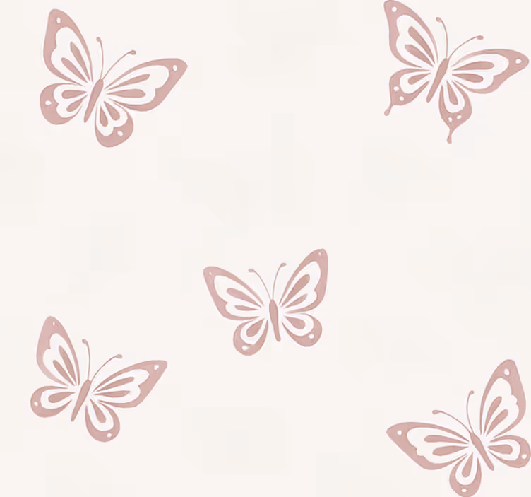 Papel tapiz para recámara mariposa de ensueño - TenVinilo