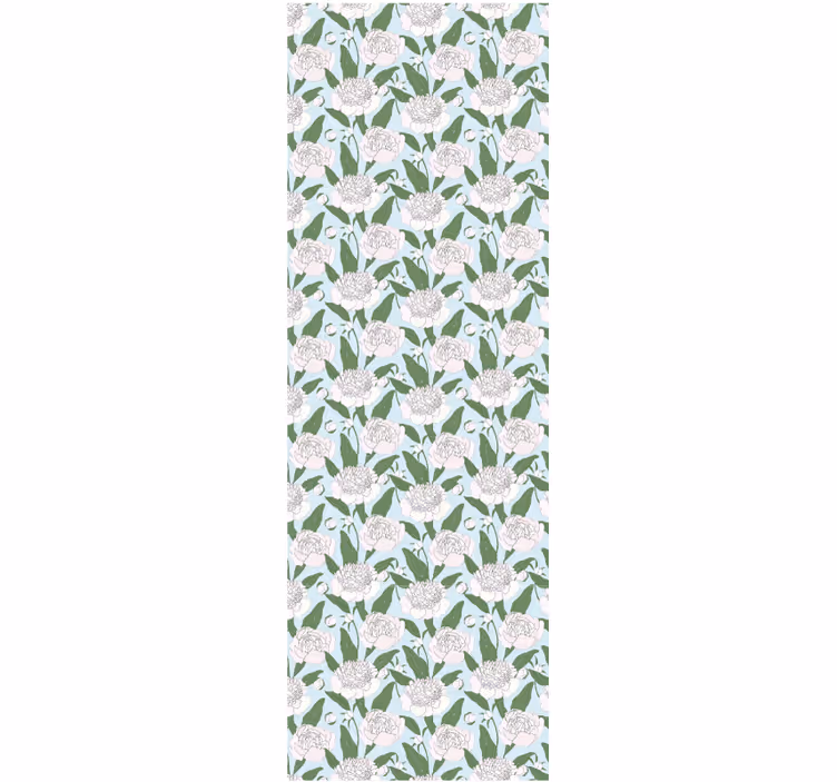Papel tapiz para recámara flores blancas grandmillenial - TenVinilo