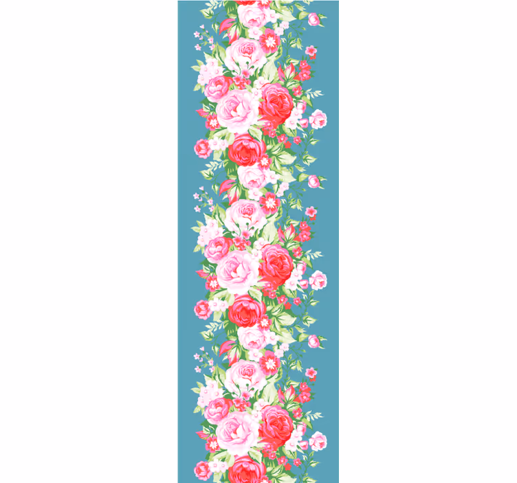 Papel tapiz para recámara patrón turquesa vintage - TenVinilo