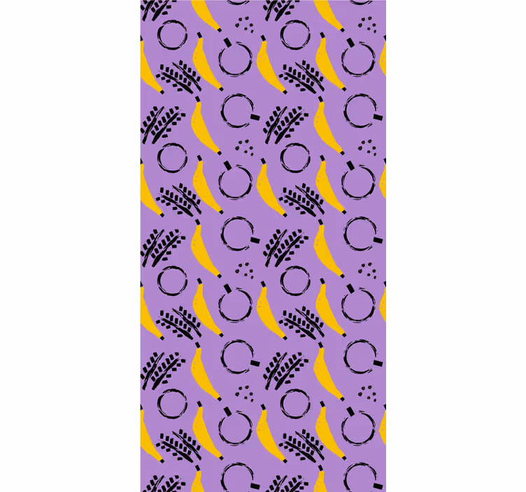Papel tapiz para recámara diseño de plátano morado africano - TenVinilo