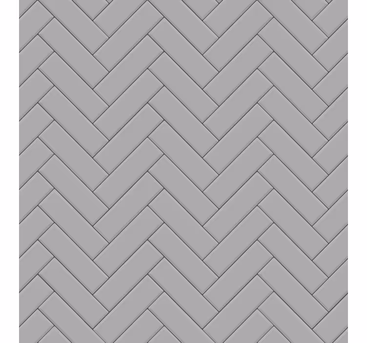 Papel tapiz metal baldosas en espiga gris - TenVinilo