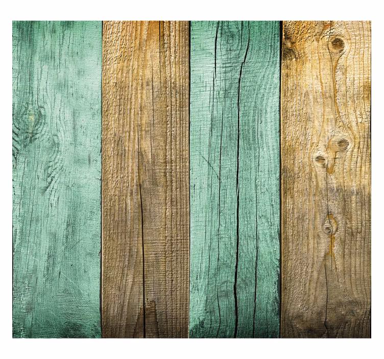Papel tapiz rústico textura de tablas de madera coloridas - TenVinilo