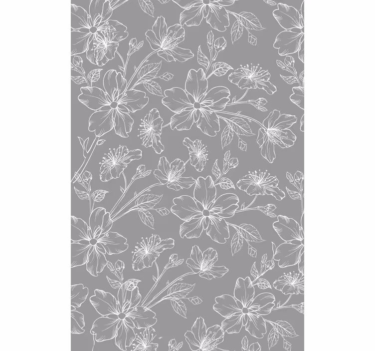 Papel tapiz gris con diseño en tonos grises - TenVinilo