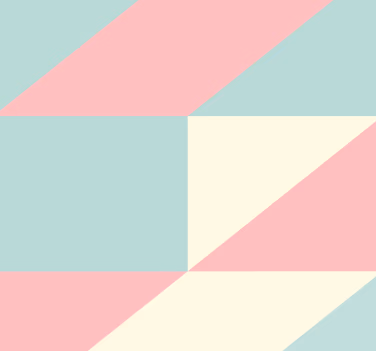Papel tapiz geométrico triángulos geométricos pastel - TenVinilo