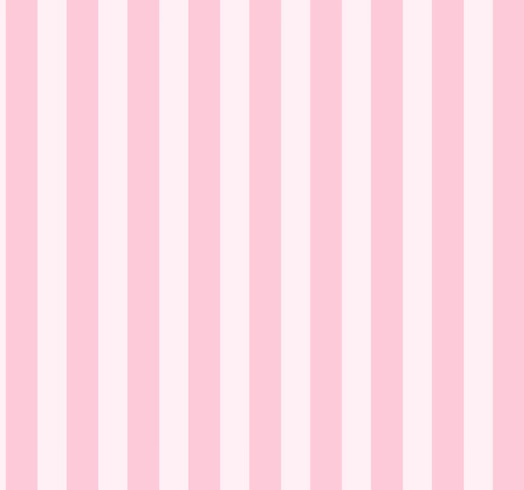Papel pintado infantil rayas verticales rosas y blancas - TenVinilo