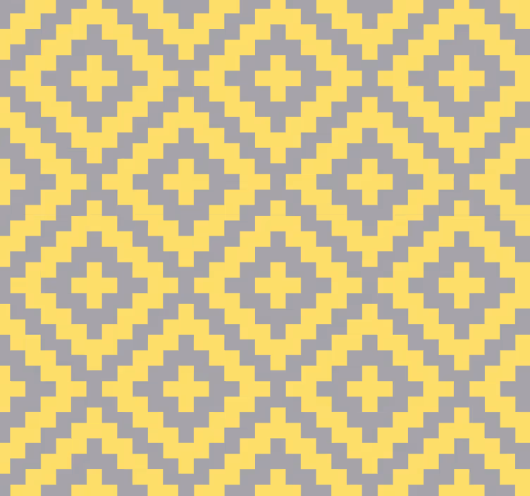 Papel pintado triángulos colores gris y amarillo - TenVinilo